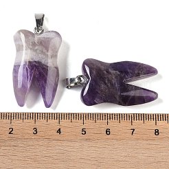 Natürlichen Amethyst Edelsteinanhänger&nbsp;G-G115-01I