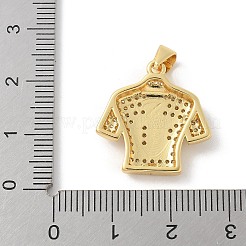 Colgante micropavé cubic zirconia de latón&nbsp;KK-P294-14G