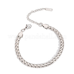 Bracelets à chaîne serpent en acier inoxydable pour unisexe&nbsp;LI3246-4