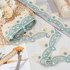 7.5 Yard Blumenspitzenbesatz aus Polyester&nbsp;OCOR-OC0001-53A