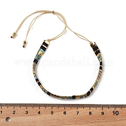 Vintage-Armbänder im Ethno-Stil mit verstellbarem Schiebeverschluss aus handgefertigten Glasperlen (Tila) für Damen&nbsp;LS-ZN9527-1