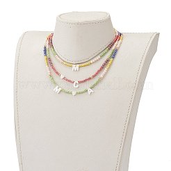 3-lagige Halsketten&nbsp;NJEW-JN03306
