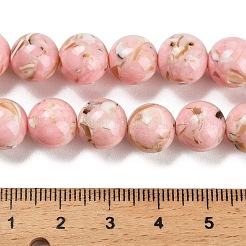 Tiras de cuentas de concha de trochus y piedra sintética ensambladas&nbsp;G-B128-08D-03