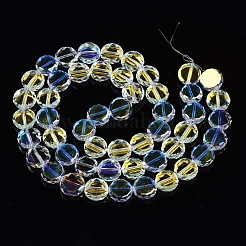 Galvanisieren transparente Glasperlen Stränge&nbsp;EGLA-N002-23A-B01