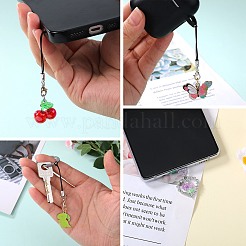 10 Stück Legierungs-Email-Handygurte&nbsp;HJEW-SW00132-04