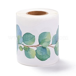Rouleau d'autocollants de bordure de tableau d'affichage d'eucalyptus&nbsp;DIY-K038-01