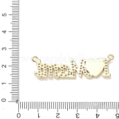 Valentinstag-Anhänger aus Messing mit Mikropavé-Fassung&nbsp;KK-T084-04G