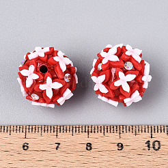 Handgefertigte Polymer Clay Strass- und Harzperlen&nbsp;CLAY-T022-01D