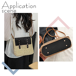 1 ensemble de fond de sac et de poignées en cuir PU&nbsp;AJEW-CL0001-62A