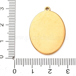 Cabochon-Fassungen für Anhänger aus Edelstahl 304&nbsp;STAS-Z204-04G-09