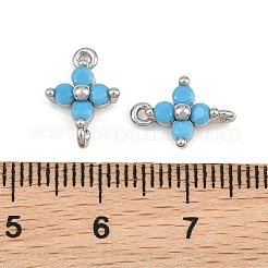Messing-Pavé-Anhänger mit tiefblauen Zirkonia&nbsp;CU-CBAA6E8-10P