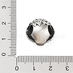 304 Edelstahl-Europäische Perlen&nbsp;STAS-I205-01AS
