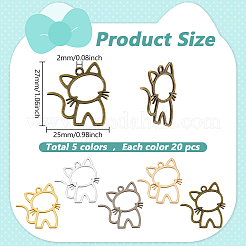 100 pz 5 colori ciondoli in lega&nbsp;FIND-ME0002-04