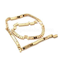 Brins de perles d'hématite non magnétiques synthétiques galvanisées&nbsp;G-I360-B01-02