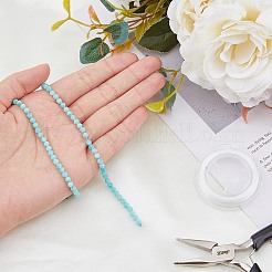 DIY-Set zur Herstellung eines Stretcharmbands aus natürlichen Amazonit-Perlen&nbsp;G-FI0001-13