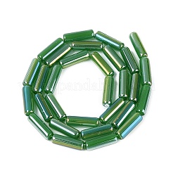 Chapelets de perles en verre d'imitation jade électrolytique&nbsp;EGLA-Q132-02A-A01