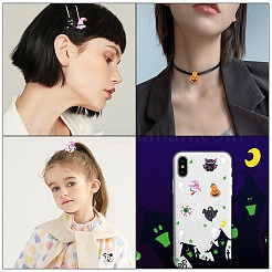 20 Stück 10 Stil Halloween Thema undurchsichtige Harz Cabochons&nbsp;RESI-SC0001-63