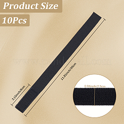 100 Stück Nylon mit elastischen Klettbändern aus Polyester&nbsp;DIY-CN0004-65