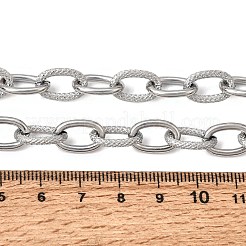 9 mm strukturierte Ankerkette aus 304 Edelstahl für Damen und Herren&nbsp;SA-CBA37BC-19P