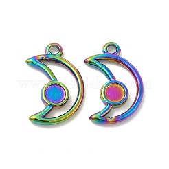 Placcatura ionica (ip) 304 pendenti in acciaio inossidabile cabochon&nbsp;STAS-B032-20MC