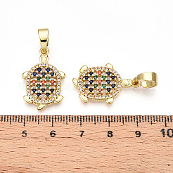 Colgante micropavé cubic zirconia de latón&nbsp;KK-N257-02G