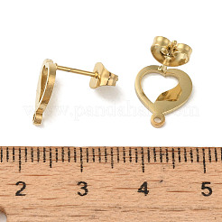 Placcatura ionica (ip) 304 acciaio inossidabile orecchini a perno&nbsp;STAS-I206-60G