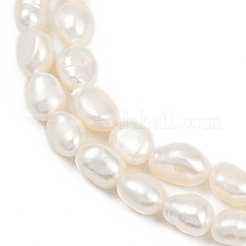 Brins de perles de culture d'eau douce naturelles&nbsp;PEAR-P064-20H-06A