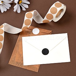 6 Rollen 3 leere selbstklebende Kraftpapieraufkleber im Stil&nbsp;DIY-LS0003-37