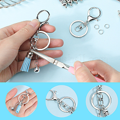 DIY-Sets zur Herstellung von Schlüsselanhängern aus Kunstwildleder&nbsp;DIY-SP0002-43P