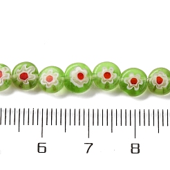 Handgemachte Millefiori Bunte Malerei Perlen Stränge&nbsp;LAMP-G164-11H