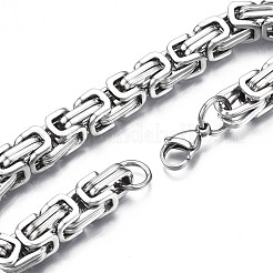 Anlaufgeschützte 201 Edelstahl-Kettenarmbänder&nbsp;BJEW-S057-71