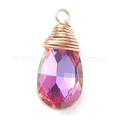 Facettierten Glas-Anhänger&nbsp;PALLOY-JF01370-02