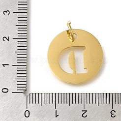 Placcatura ionica (ip) ciondoli in acciaio inossidabile 304&nbsp;STAS-M074-01G-D