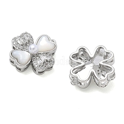 Pendentifs en laiton zircon cubique transparent&nbsp;KK-CBA61F8-07P
