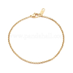 Conjunto de pulseras y collares con cadena de caja de acero inoxidable 304&nbsp;SJEW-JS01180