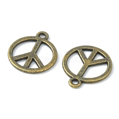 Tibetischer stil Aluminium Anhänger & Charms&nbsp;TIBEP-K67-AB-NR