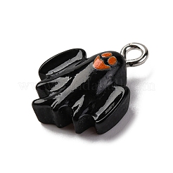 Colgantes de resina opaca con tema de halloween&nbsp;RESI-D075-01G