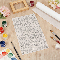50 m lange Papierrolle mit Zikadenflügeln für Kalligrafiemalerei&nbsp;DIY-WH0671-435