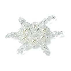 3 pièce de perles de rocaille de Noël bicolores&nbsp;PALLOY-MZ00300
