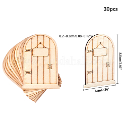 Décoration de porte de fée en bois&nbsp;WOOD-NB0001-32