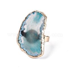 Anillos de brazalete de ágata natural&nbsp;RJEW-Q035-02G