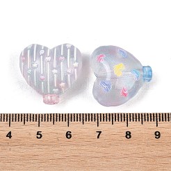 Gedruckt undurchsichtige Acrylperlen&nbsp;OACR-D041-01C