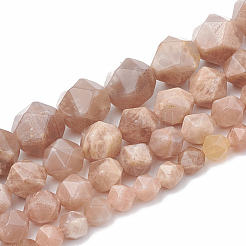 Natürliche sunstone Perlen Stränge&nbsp;G-S332-8mm-008
