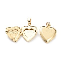 Pendentifs de médaillon en laiton&nbsp;KK-P199-14G