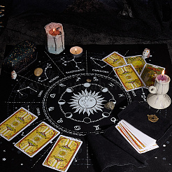 1 Stück doppelseitige Aufbewahrungsbeutel aus Samt für Tarotkarten&nbsp;TP-CN0001-27B