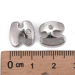 Alphabet Slide-On Charms für Armband Armband machen&nbsp;ALRI-O012-H-NR