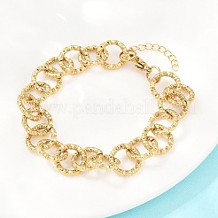 Gehämmerte Rolo-Armbänder aus Edelstahl 304 für Damen&nbsp;BJEW-A160-10G