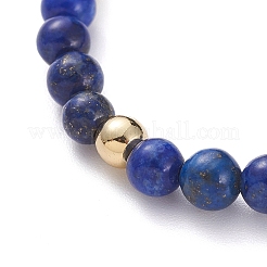 Bracelets en lapis lazuli naturel avec breloque&nbsp;BJEW-JB04849-04