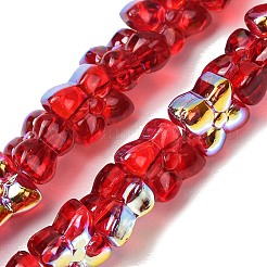 Chapelets de perles en verre transparente  &nbsp;GL-CBAAE04-02