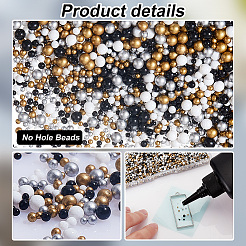 200g 4-farbige Glasperlen&nbsp;GLAA-PH0003-05